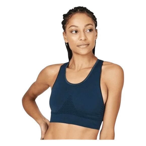 Sweaty Betty Stamina Sports Bra Navy Blue L - Picture 1 of 15